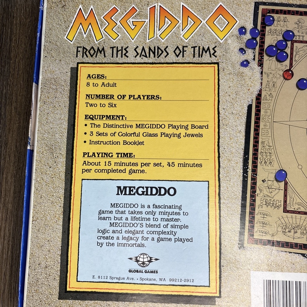 Megiddo Board Game By Global Games *COMPLETE* Vintage 1985 EUC - Picture 5 of 7